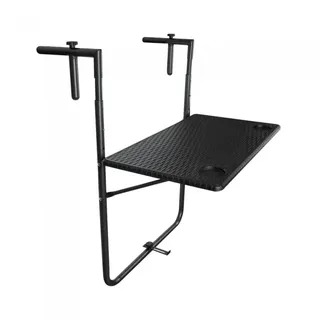 Balkon Klapptisch Hängetisch Klappbarer - SSB 4, Schwarz
