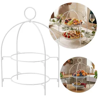 IKEA Servierständer IKEA TOFSAND Etagere zweistöckig, Servierständer für Teller, weiß weiß