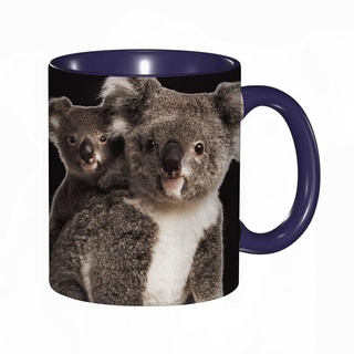 Tasse Keramik Nettes Koala-Bärn-Tier Kaffeetassen Große 330ml Mit Henkel 100% Handbemalt Trinkgläser Mit Griff Personalisierte Geschenk