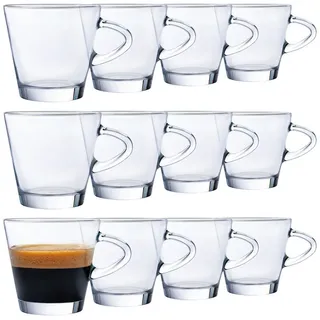 konzept Espressotasse 0,08 l Transparent 12 St.