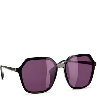 LASCANA Sonnenbrille LASCANA, Damen, schwarz, lila, Sonnenbrillen Sonnenbrille, Trendy Sonnenbrille mit UV Schutz, große Damenbrille, Sonnenschutz