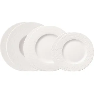 Villeroy & Boch Tellerset 6tlg. EC Manufacture Rock blanc -