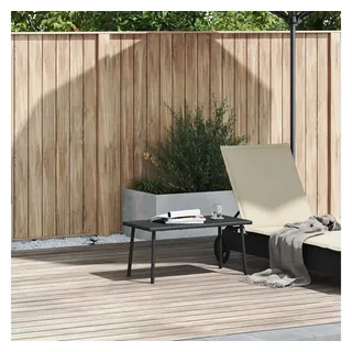 vidaXL Gartentisch Rechteckig 80 x 40 x 37 cm Schwarz