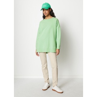 Oversize Sweatshirt mit Seitennaht-Schlitzen, grün, m