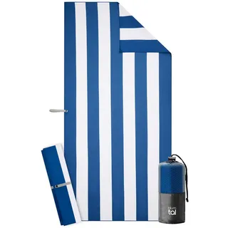 Blumtal Handtuch 90 x 180 cm blau gestreift