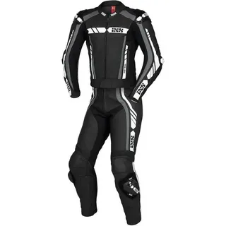 IXS Sport RS-800 1.0 2-Teiler Motorrad Lederkombi schwarz/grau/weiß, Short 265