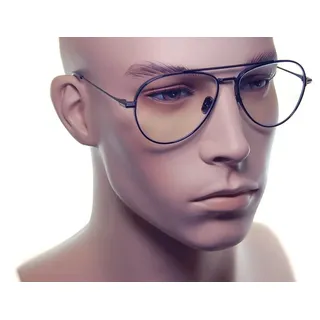 Tom Ford Brille Tom Ford FT 5800 -B 001 glänzend schwarz, "t"-Logo/blaue Blockgläser, Glänzendes Schwarz/Gold-Logo/blauer Block-001, 56 - 56 (L)