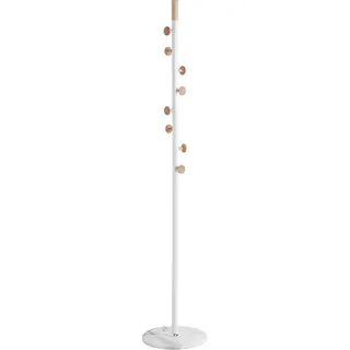 Haku-Möbel Garderobenständer AREZZO 178 x 35 cm Natur-weiß