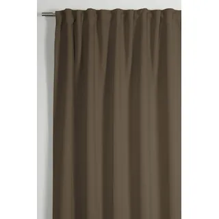 Sehlbach "Schal Dimout Uni, braun, 140 x 175 cm Gardinen, Gardine, mit Gardinenband und verdeckten Schlaufen