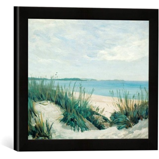 Gerahmtes Bild von Walter Leistikow Dünen an der Ostsee, Kunstdruck im hochwertigen handgefertigten Bilder-Rahmen, 40x30 cm, Schwarz matt
