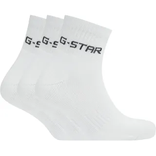 G-Star GROVE Sneakersocken 3er Pack Weiß 44-47