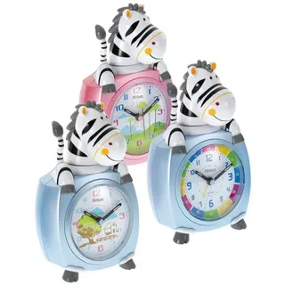 MEBUS 26637 Kinder-Quarzwecker Motiv Zebra farblich