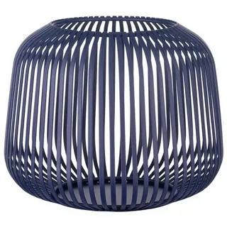 blomus Windlicht -LITO- Laterne, Windlicht, Kerzenhalter: Modernes Design (1 St., inkl. innenliegendem Glaszylinder) blau