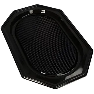 Papstar Servierplatte PET 45 cm x 30 cm 10 St. Schwarz