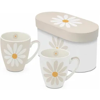 ppd, Tasse, Happy Flower 2 Mug Set, 350 ml (350 ml, 2x)