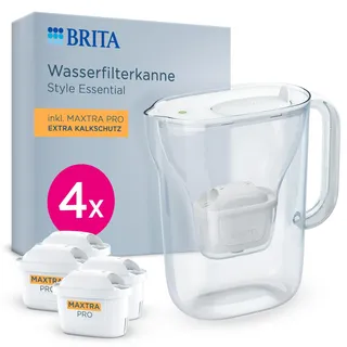 Brita Style Essential white inkl. 4x Maxtra Pro Extra Kalkschutz