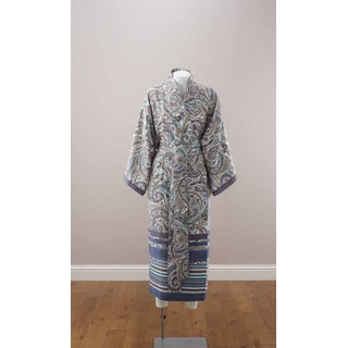 Bassetti Kimono NOTO, Baumwolle, Schnürverschluss, aus satinierter Baumwolle grau L-XL