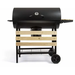 LIVOO DOC206 Barbecue & Grill Fass Holzkohle Schwarz, Holz