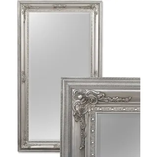 Spiegel EVE ca. 180x100cm Antik-Silber Barock Wandspiegel Holzrahmen Facette