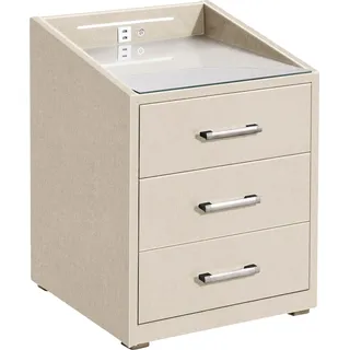 ed exciting design Nachtschrank Moon 47 x 46 x 61 cm Beige