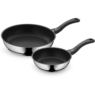 WMF Devil Pfannenset Induktion 2-Teilig – Bratpfannen 20, 28 Cm – Edelstahl Crom