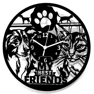 Instant Karma Clocks Wanduhr - Hund Katze Haustiere Klinik Veterinär Geschenkidee