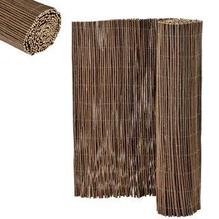 casa.pro Sichtschutzmatte 180 x 500 cm Braun Weide