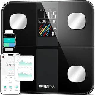 ‎runstar Runstar Körperfettwaage Schwarz