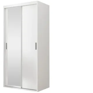 Mirjan24 Schwebetürenschrank Rejat 100 100 x 205 x 60 cm Weiß