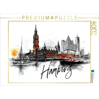 Calvendo Puzzle Hamburg 2000 Teile Lege-Größe 90x67cm Foto-Puzzle für glückliche Stunden