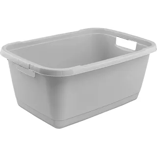 KEEEPER Wäschewanne aenna grau, mit 2 Griffen, aus Kunststoff, 52 l, Nordic Grey | grau