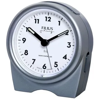 FILIUS zeitdesign Funkwecker FILIUS Funk Wecker 0542-14 grau Snooze geräuscharm Beleuchtung
