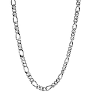Sprezzi Fashion Silberkette Herren Halskette Figaro Silber aus 925 Sterling Silver (inkl. Geschenkbox geliefert), Sterling Silver silberfarben