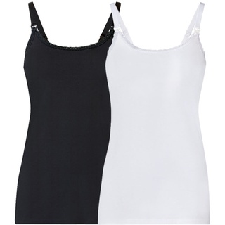 esmara® 2 Damen Still-Tops (XL (48/50), schwarz/weiß)