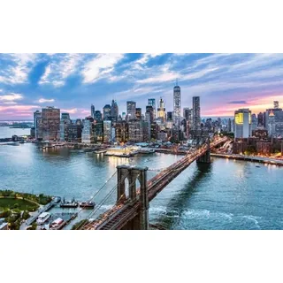 Abend Sonnenuntergang Manhattan Skyline New York Color Talk Malen Nach Zahlen Diy Einzigartiges Leinwand Ölgemälde Kit Digitale Malerei