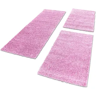 Bettumrandung OTTO HOME "Shaggy 30" Gr. 15, rosa (hellrosa), H:30mm, Obermaterial: 100% Polypropylen, Bettumrandungen, gewebt, 2- oder 3-teilig, Bettvorleger, Läufer-Set, Uni-Farben