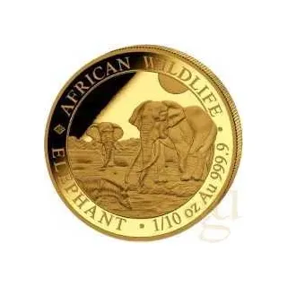 1/10 Unze Goldmünze Somalia Elefant 2026