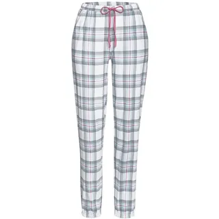 vivance dreams by lascana Pyjamahose kariert grau/rosa 40/42