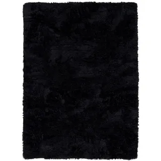 Pergamon Hochflorteppich 200 x 290 cm Schwarz