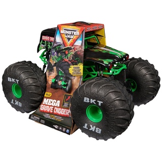 Monster Jam, offizieller Ferngesteuerter Gelände-Monster Truck Mega Grave Digger, über 60cm hoch, im Maßstab 1:6, Kinderspielzeug für Jungen und Mädchen