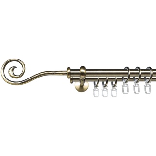 Gardinenstange »Esp Spirale«, 2 läufig-läufig, Fixmaß, 2-läufig im Fixmaß Ø 16 mm, Gardinenstangen, 87322121-4 schwarz