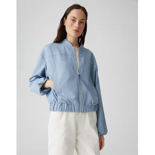 Opus Damen Jacke | Sommerblouson Jelen mit dekorativen Ballonärmeln Oxford Blue, 40 - 40