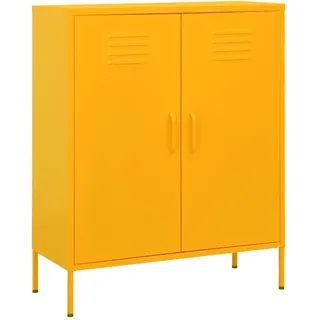deluke KEVI Büroschrank 80 x 35 x 101,5 cm Gelb