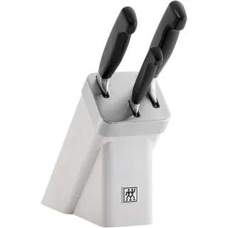 Zwilling ourmet Selbstschärfender Messerblock 4-tlg. Weiß 