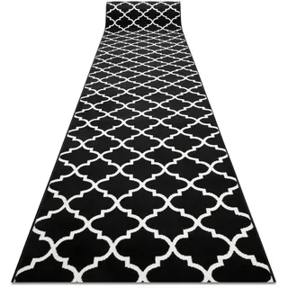 RugsX Morad Teppichläufer 80 x 220 cm Schwarz/Weiß