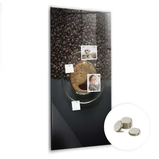 Dekorative Magnettafel 60x120 cm - Magnetwand - für Fotos, Karten und Notizen - Fotowand - Memoboard - Magnetpinnwand - Wanddekoration - Kaffee