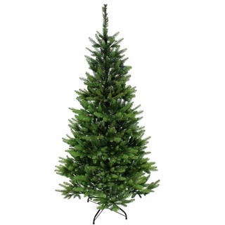 Arnusa Künstlicher Weihnachtsbaum Spritzguss Premium wie echt mit Klappsystem und Tasche Naturgetreu, Edeltanne, tolle Qualität 150 cm Höhe und 1093 Spitzen grün 150 cm