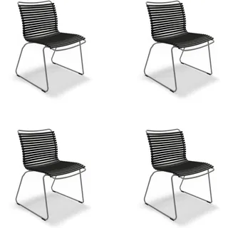 Houe CLICK Dining Chair ohne Armlehnen 4er Set Black