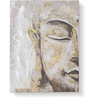 Wandbild 60 x 80 cm Buddha I Holz
