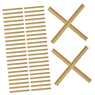 Toyvian Blumenstiel Verbindungsstück Kupfer 100 Stück für Bastelarbeiten | Kupfer, Goldfarbener Look, für Künstliche Blumenarrangements, Innen Deko und Korbflechten